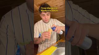 Traş Köpüğü İle Dondurma Şakasi Ilmaz
