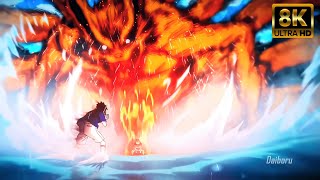 THIS IS 8K ANIME (Naruto 20th Anniversary) - Naruto Vs Sasuke