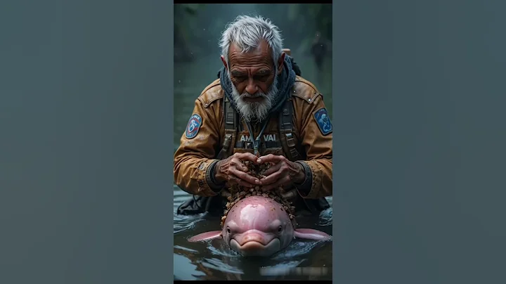 Old man removing milions of painful barnacles form pink dolphins body #dolphin #sea #sealife