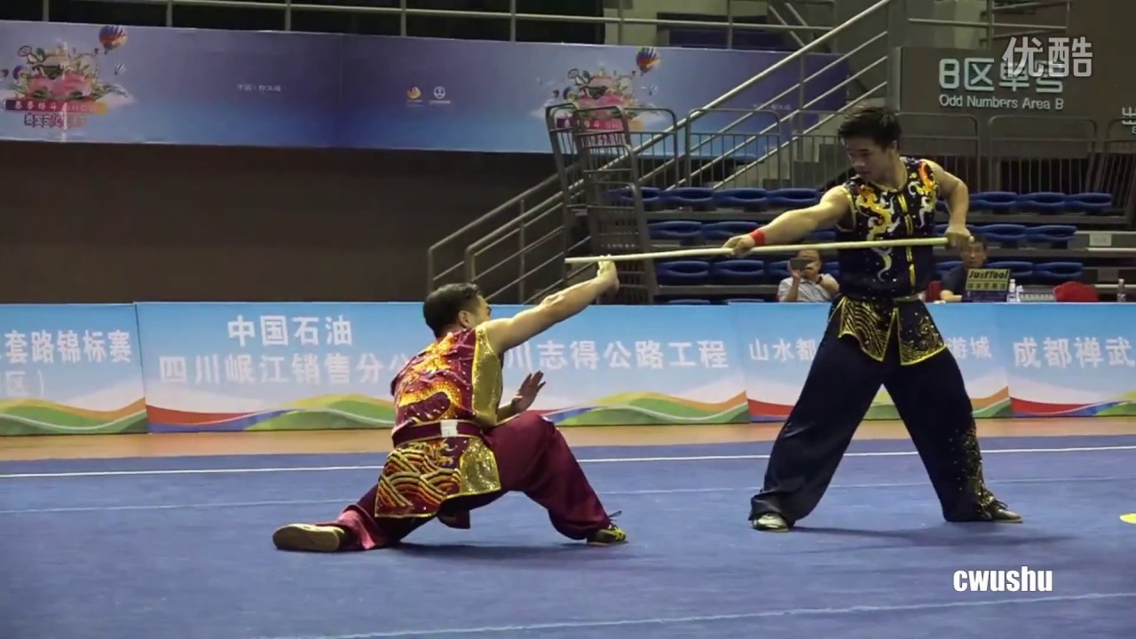 2016 Chinese National Wushu Championship - 2 Man Sparring  - 3rd Place - Zhejiang