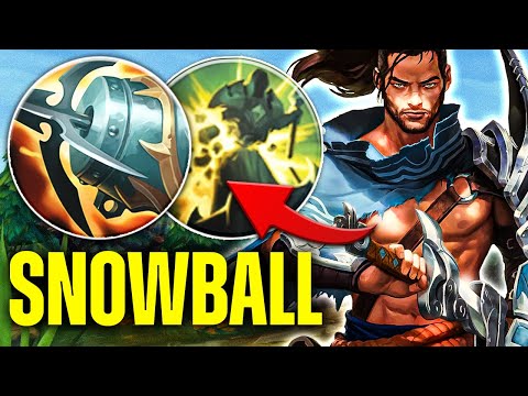 THE ULTIMATE SNOWBALLING YASUO BUILD!