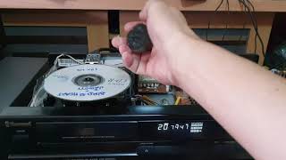 sherwood cd-2030c disc tray  damaged