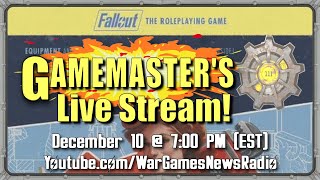 Fallout 2d20 RPG Gamemasters Q&A - WGNR LIVE!