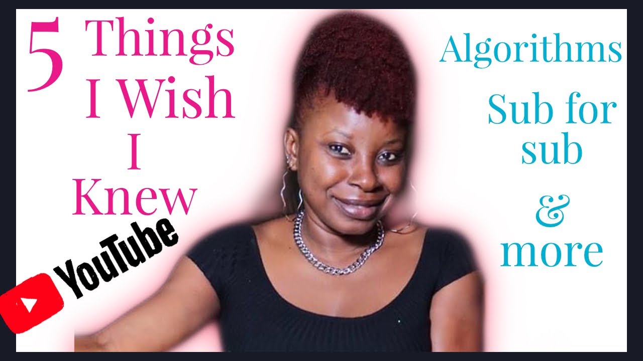 5 Things I WISH I Knew BEFORE Starting a YOUTUBE CHANNEL 2020 - YouTube