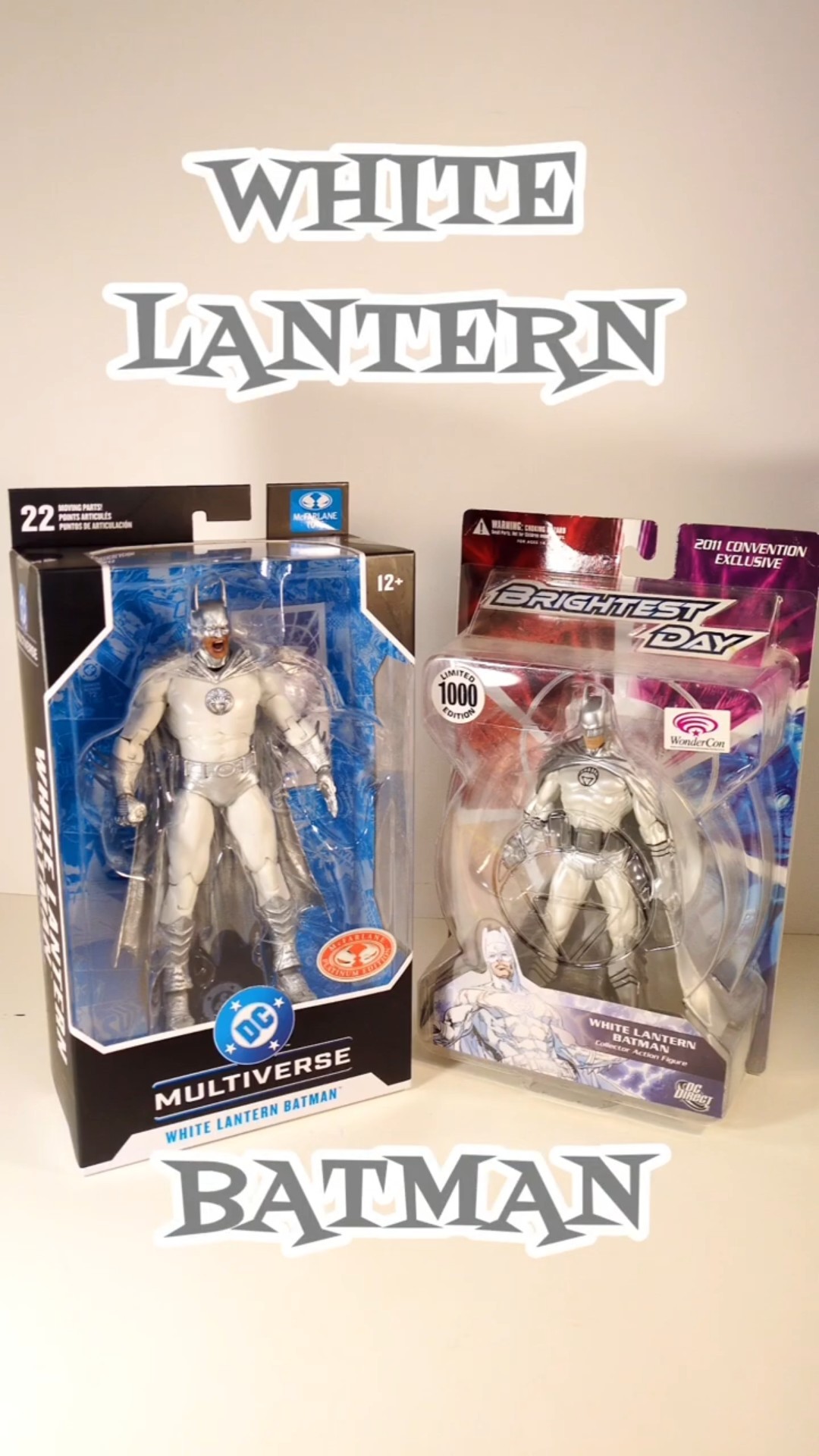 White Lantern #Batman Figures : Then & Now. #dcdirect