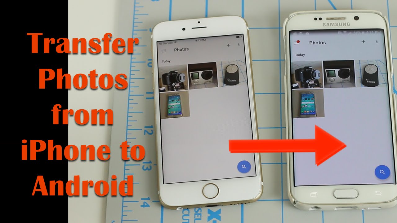 How To Transfer Photos From Iphone To Android Youtube