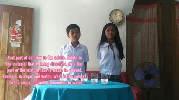 Differentiating Solute from a solvent