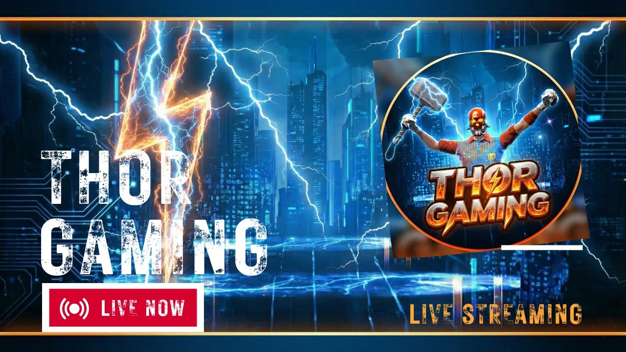 🔴 LIVE FREE FIRE | RANK PUSH | THOR GAMING | 1 VS 4 CLUTCHES