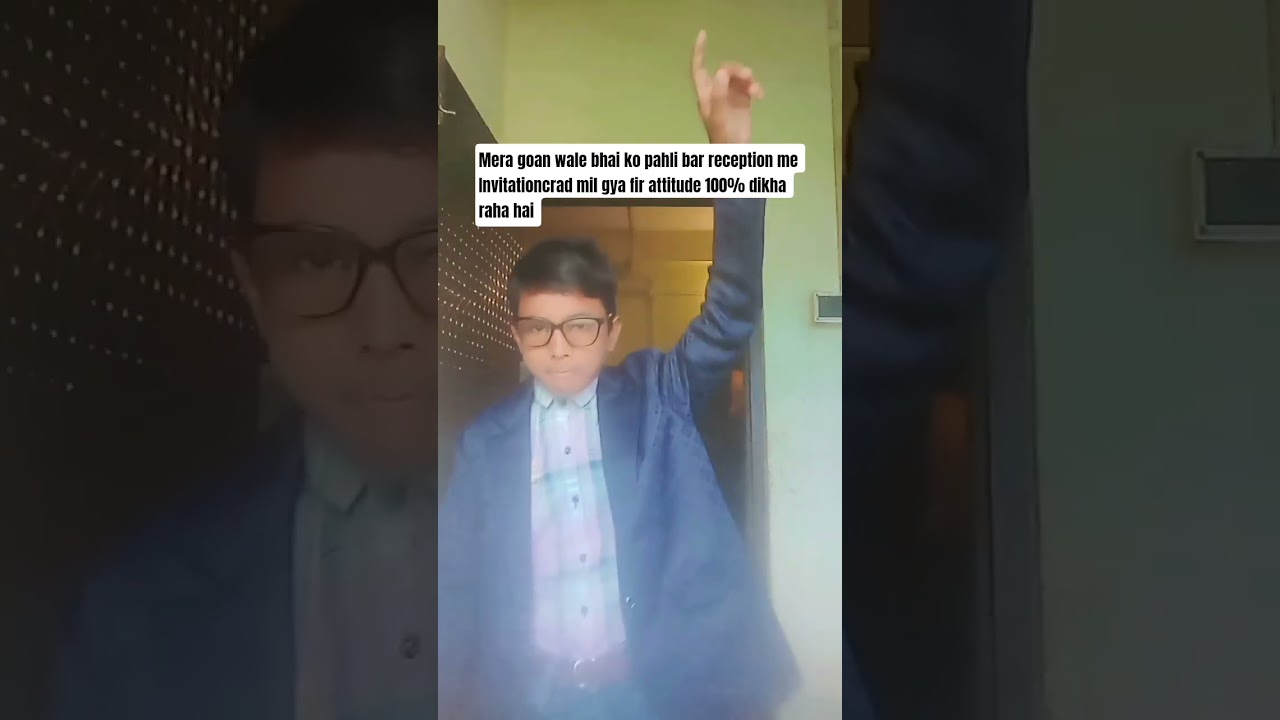 Mere gaon wale bhai ko pehli baar reception ka invitation card mila 😎🔥 | Full Attitude