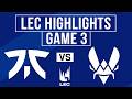FNC vs VIT Highlights Game 3 | LEC Spring 2026 | Fnatic vs Team Vitality