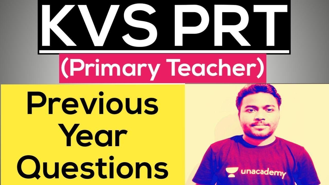 KVS PRT (Primary Teacher) Exam 2020..Previous Year Questions YouTube