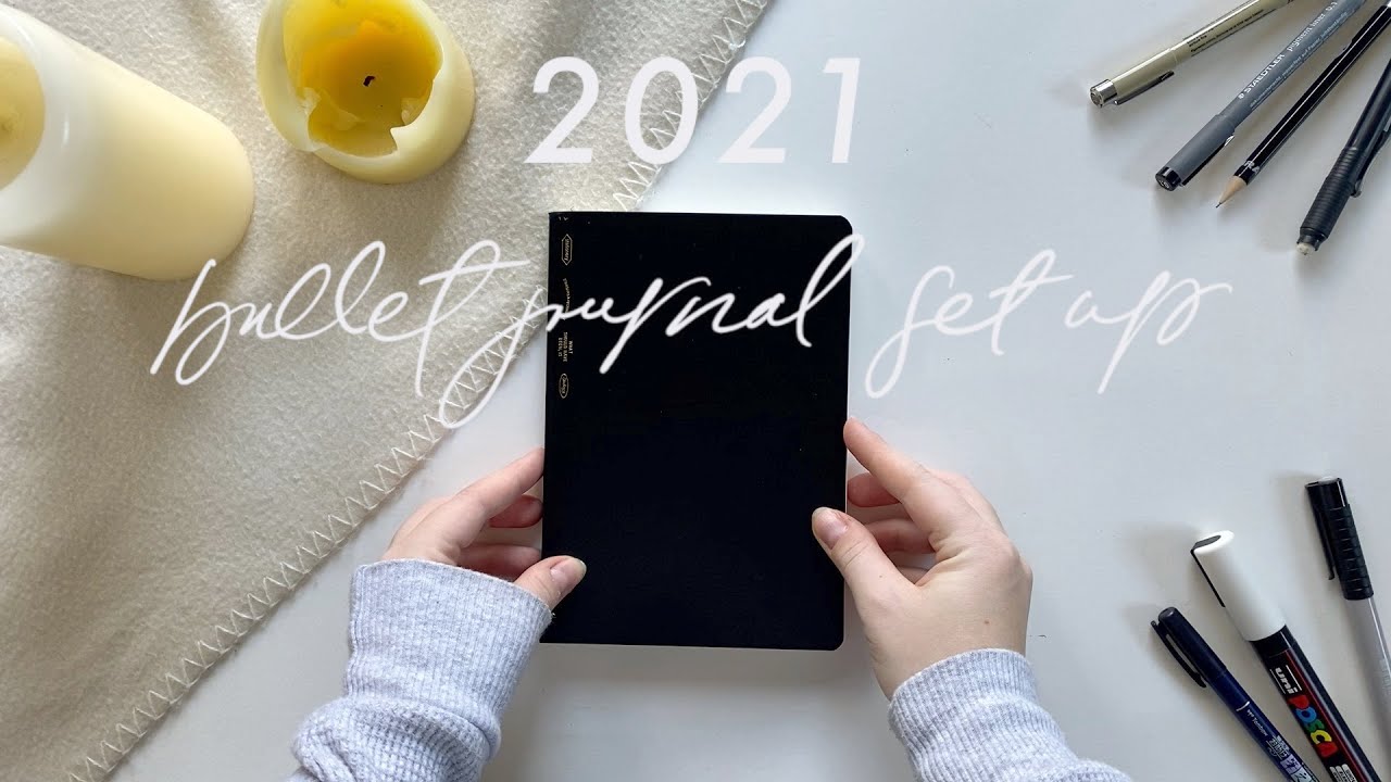 My minimal & neutral 2021 bullet journal setup + a DRAMATIC turn of events (I ripped my journal 😳)