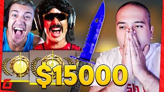Drdisrespect -ს სკამავენ 15 000 დანაზე? Ninja და დოკი Csgo Case Opening -ში