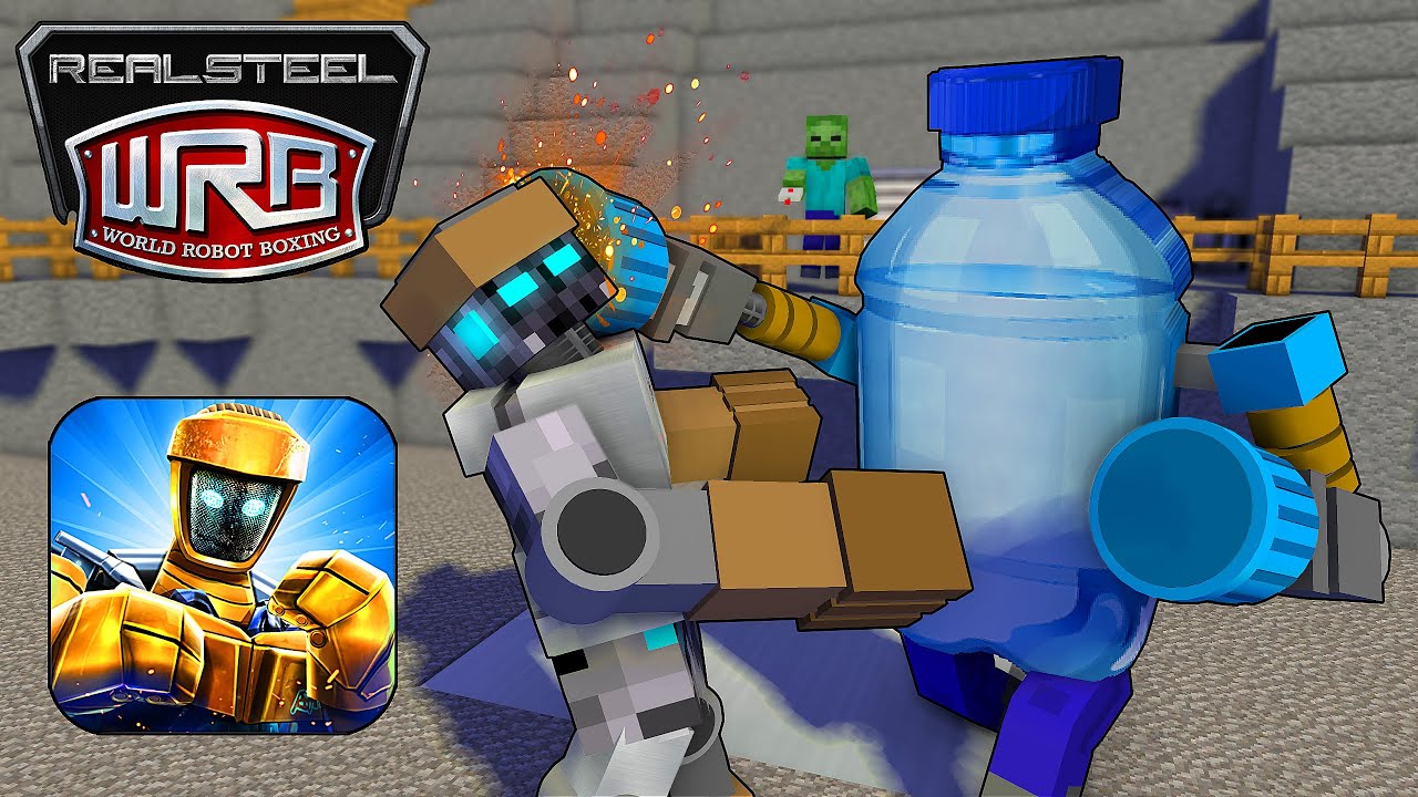 Monster School : REAL STEEL ROBOT BOXING CHALLENGE - Minecraft Animation