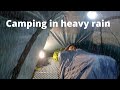 CAMPING HUJAN DERAS: TIDUR DAN MEMASAK DENGAN SUARA HUJAN DI DALAM TENDA, ASMR