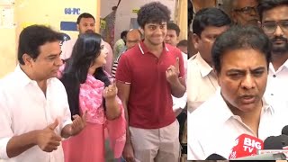 KTR and Family Casts Their Vote | Lok Sabha Elections 2024 | TFPC