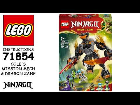 How to build LEGO Ninjago 71854 - Cole's Mission Mech & Dragon