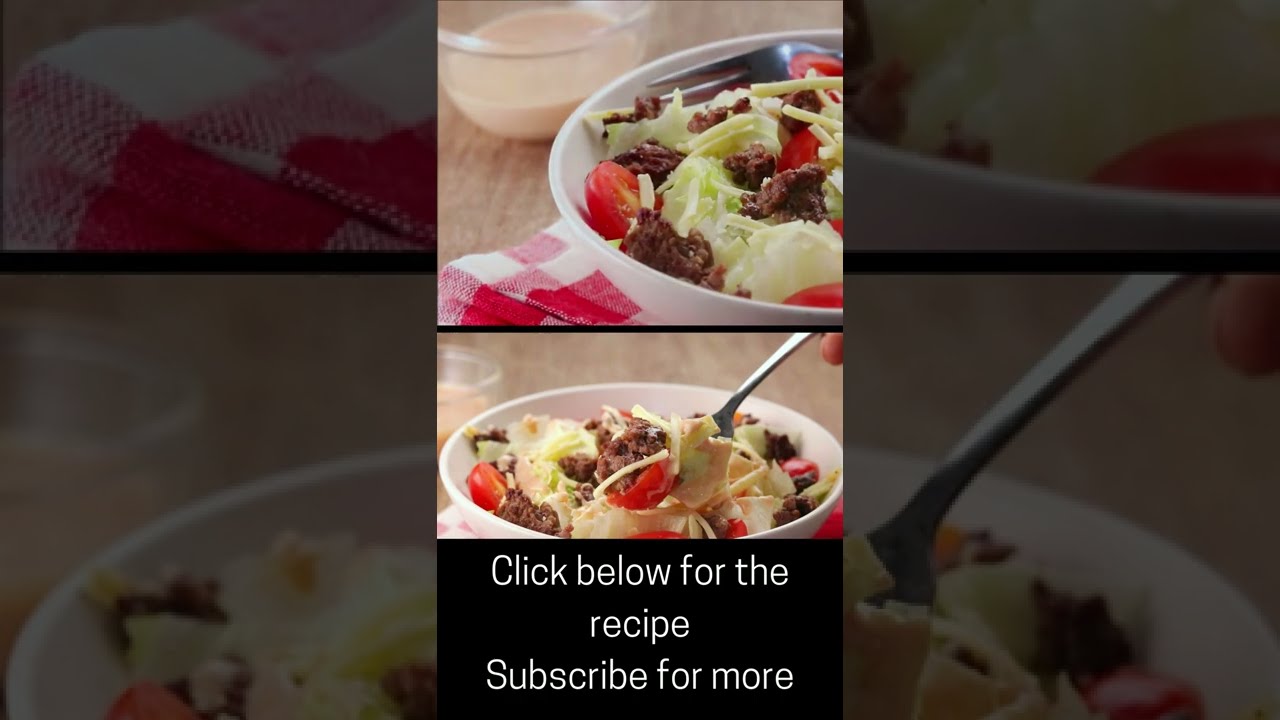 Ketogenic Diet Recipe - Smoky Cheeseburger Salad 