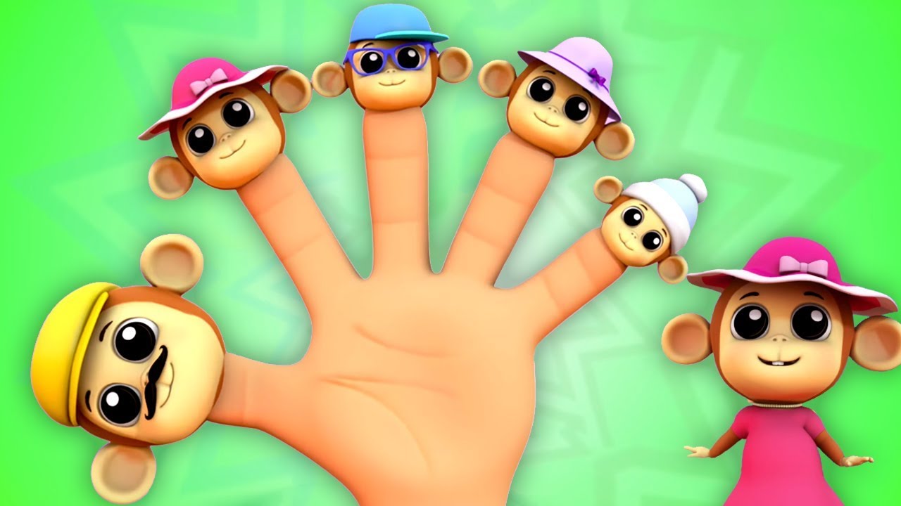 Famiglia Delle Dita Delle Scimmie Fa Rima Per I Bambini Monkey Finger Family Finger Family Song Youtube