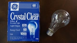GE 60watt Clear Incandescent Light Bulbs