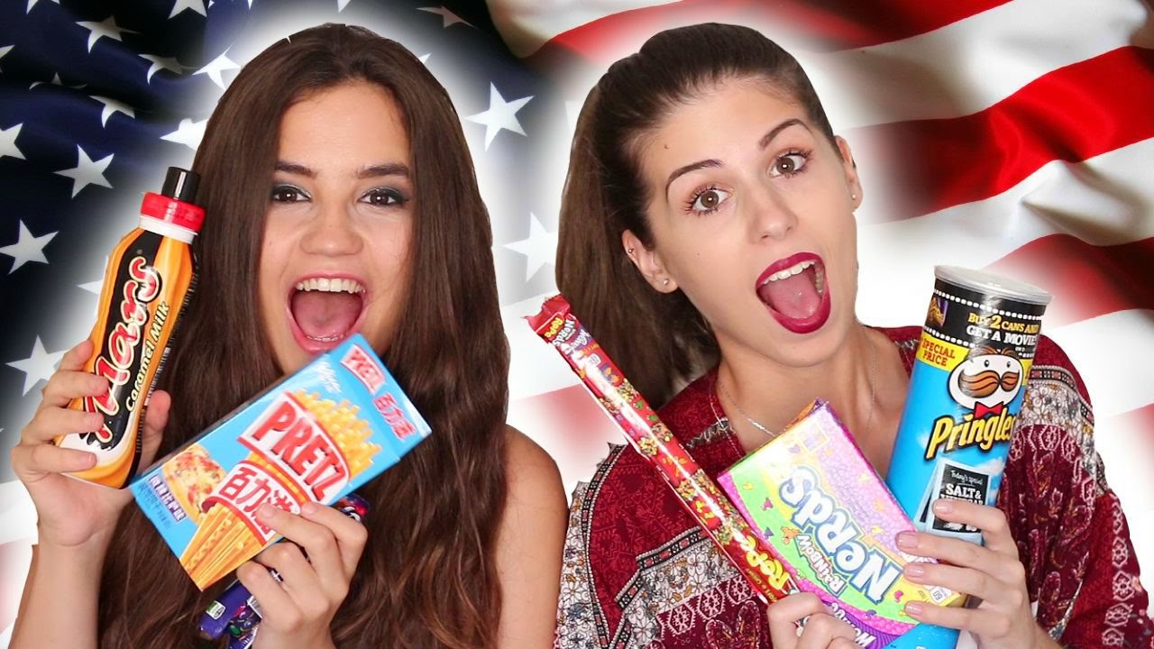 PROBANDO DULCES AMERICANOS!! Con Teresa Macetas | TASTING AMERICAN AND JAPANESE CANDY!