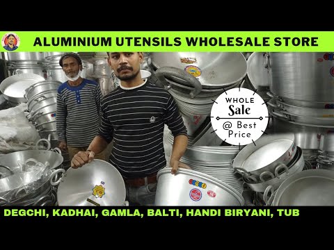 Aluminium Utensil wholesale/Retail Store Kolkata | Handi, Kadhai, Gamla, Bucket, Mug, Kettle