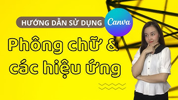 Hướng dẫn sử dụng Canva - Phần 2: Phông chữ và các hiệu ứng