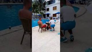 Drinking contest Cancún Mexico #Winning😏