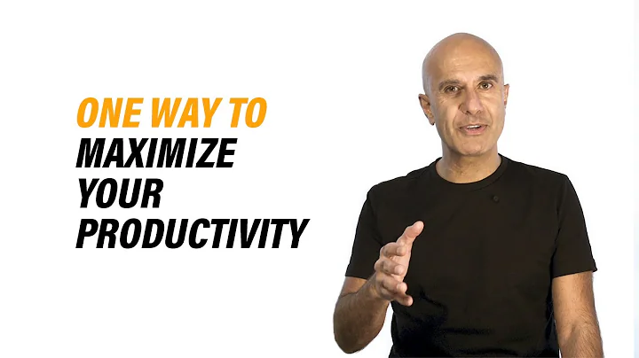 One Way To Maximize Your Productivity | Robin Sharma