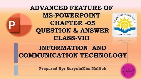 OAVS CLASS 8th COMPUTER EXERCISE #Chapter 5#Ms-Powerpoint Exercise#ICT#OAVS