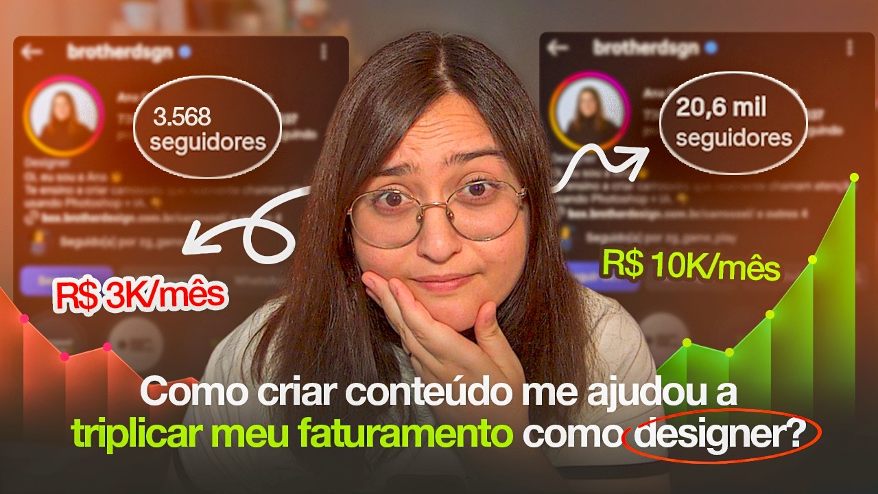 Como eu consegui 20 MIL SEGUIDORES no Instagram, e isso AUMENTOU 3X MEU FATURAMENTO, como DESIGNER