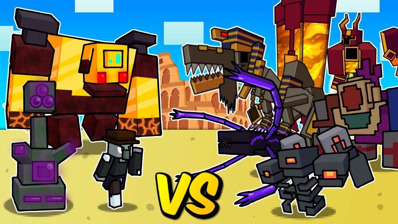 Minecraft: J-cubs Bosses Vs L_Ender 's Cataclysm - Mob Battle | 1.19.2
