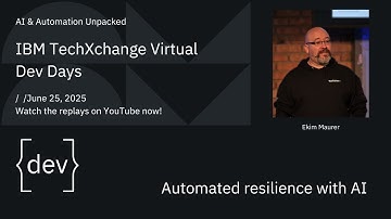 Automated Resilience with AI