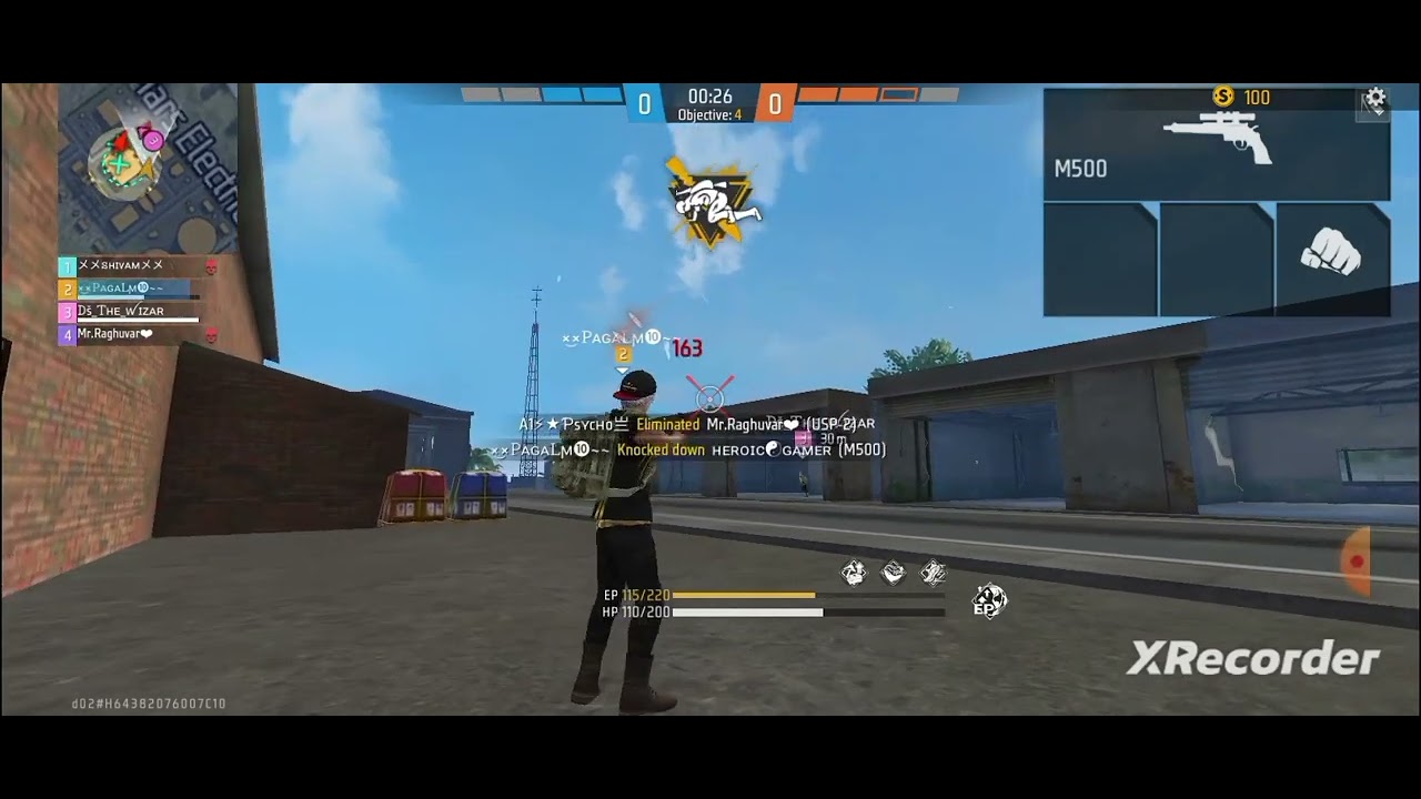 my free fire gameplay impossible 1 v 4 clutch # FREE FIRE MAX - YouTube