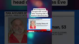 Man charged with murder after shooting wife in head on Christmas Eve