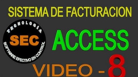 SISTEMA FACTURACION - Inventario P-1 - VIDEO 8