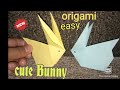 cara membuat origami kelinci imut | how to make bunny origami