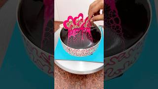 Beautiful Chocolate Heart Garnish Cake