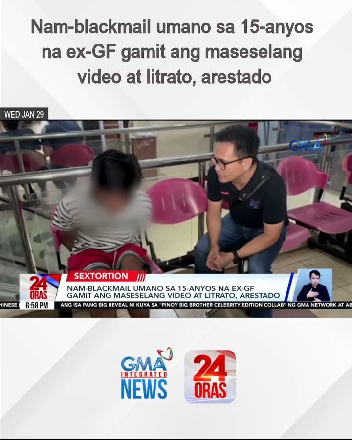 Nam-blackmail umano sa 15-anyos na ex-GF gamit ang maseselang video at litrato, arestado | 24 Oras