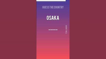 Can You Guess the Country from the City? #2| Quick City Quiz