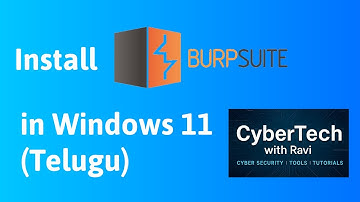 How to Install Burp Suite in Windows 11 | Telugu Tutorial