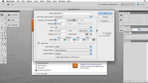 Adobe illustrator Training Video 1-3 Document Setup