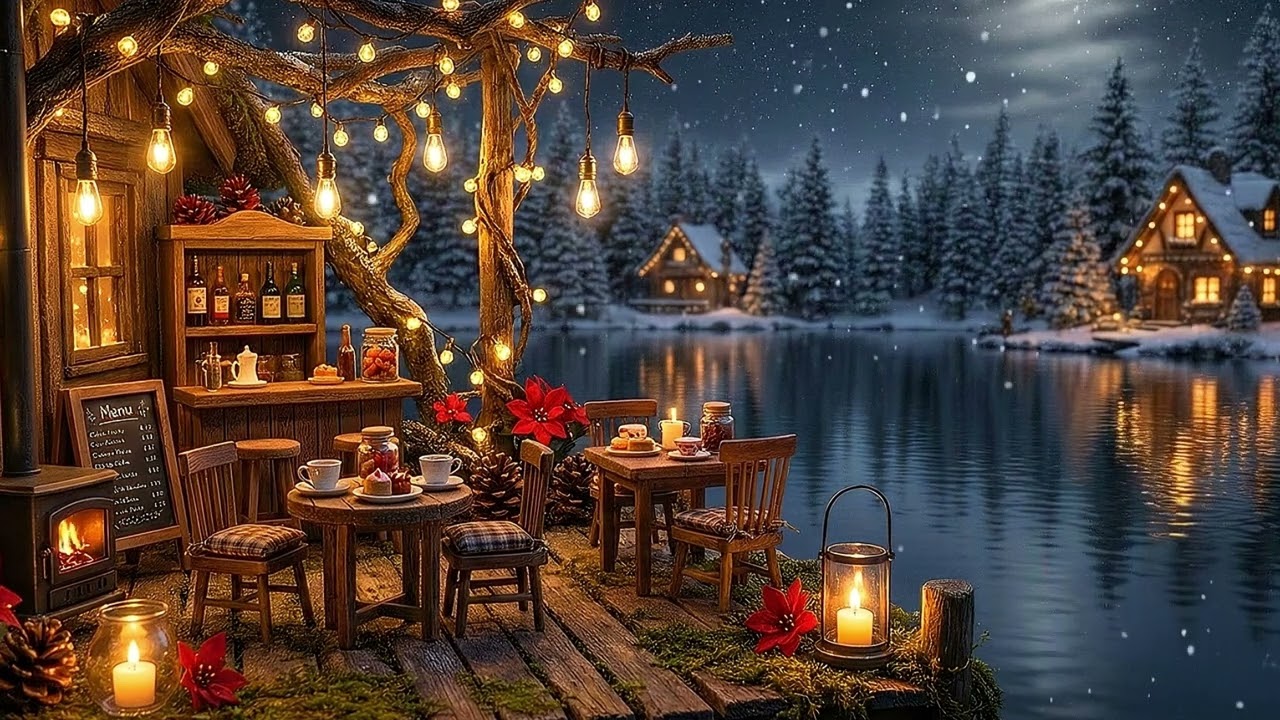 Unwind with Warm Winter Jazz Music ⛄  Cozy Coffee Shop Ambience & Relaxing Jazz Instrumental Music