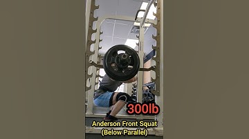 300lb Anderson Front Squat (Below Parallel)