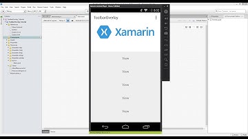 Xamarin Android Tutorial   54   Overlaying Toolbar