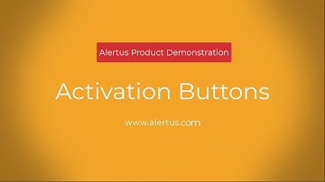 Alertus Wall-Mounted Activation Button Demonstration