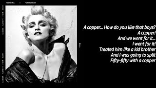 Madonna - White Heat (Lyrics on Screen)