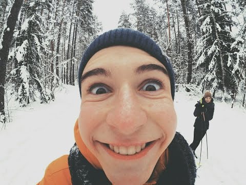 МЫ ПОТЕРЯЛИСЬ В ЛЕСУ!!! / Катаемся на лыжах