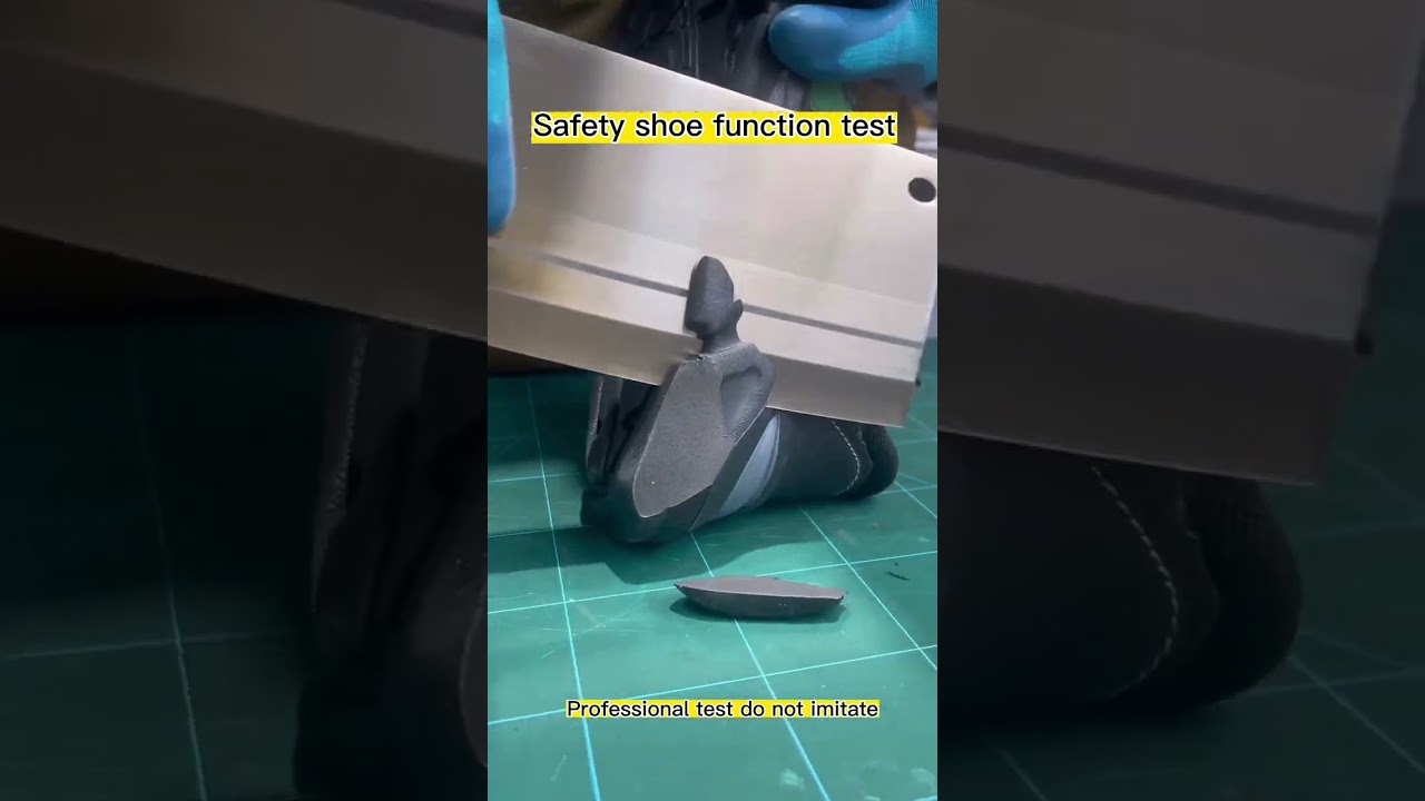 Sole quality testing of safety shoes..GUYISA work shoes 2095.