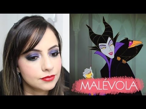 Maquiagem Malévola - TAG: Vilões da Disney | por Priscila Paes